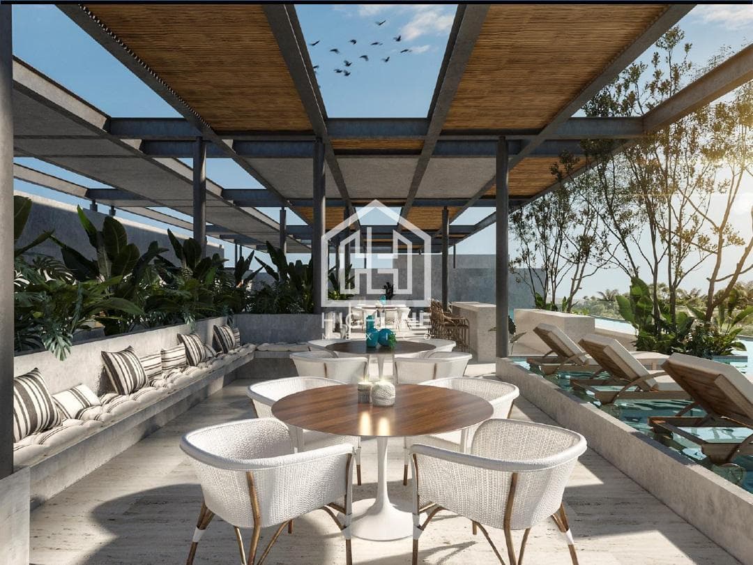 2-BEDROOM APARTMENT FOR SALE IN TULUM WITH SKY BAR AND SPA
