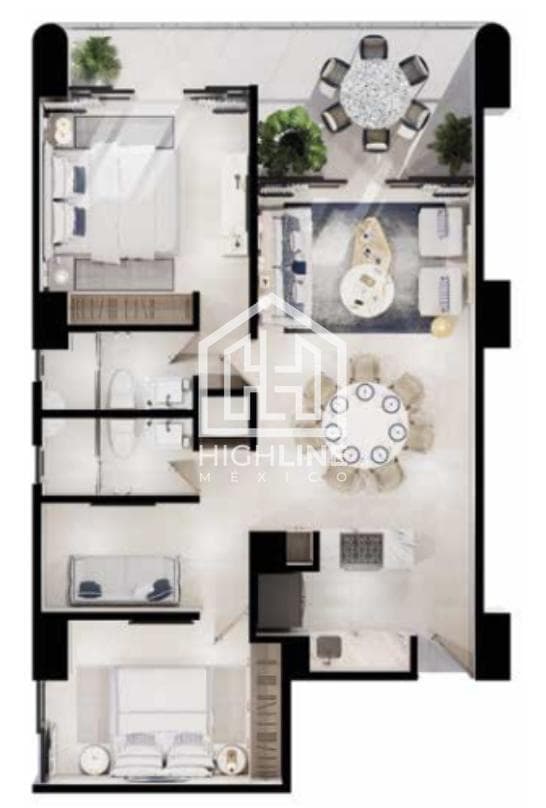 2-Bedroom Condo for Sale in Cancún with 50 Amenities, 20 Minutes from the Beach