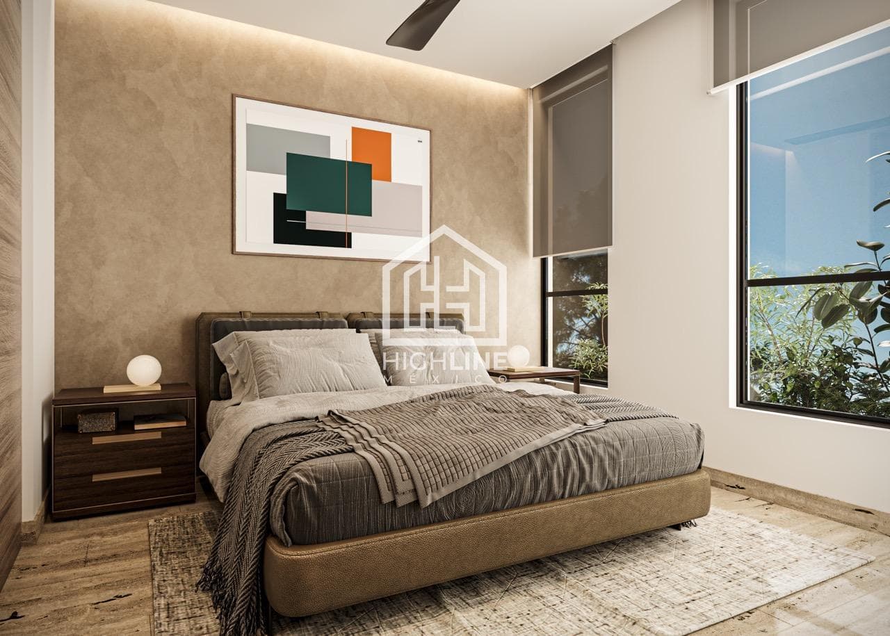 Apartment APARTMENT FOR SALE IN CANCUN: 2 BEDROOMS WITH BARBECUE AREA, POOL, AND PADEL COURT