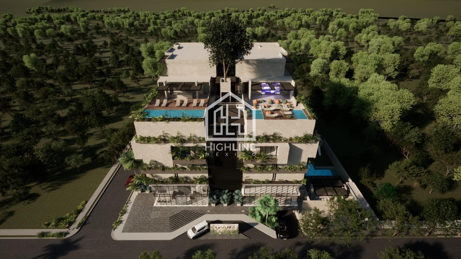 APARTMENT FOR SALE IN CANCUN: 2 BEDROOMS WITH AN OPEN-CONCEPT MOVIE THEATER, COWORKING SPACE, AND GYM, LOCATED IN AN AREA WITH HIGH APPRECIATION POTENTIAL