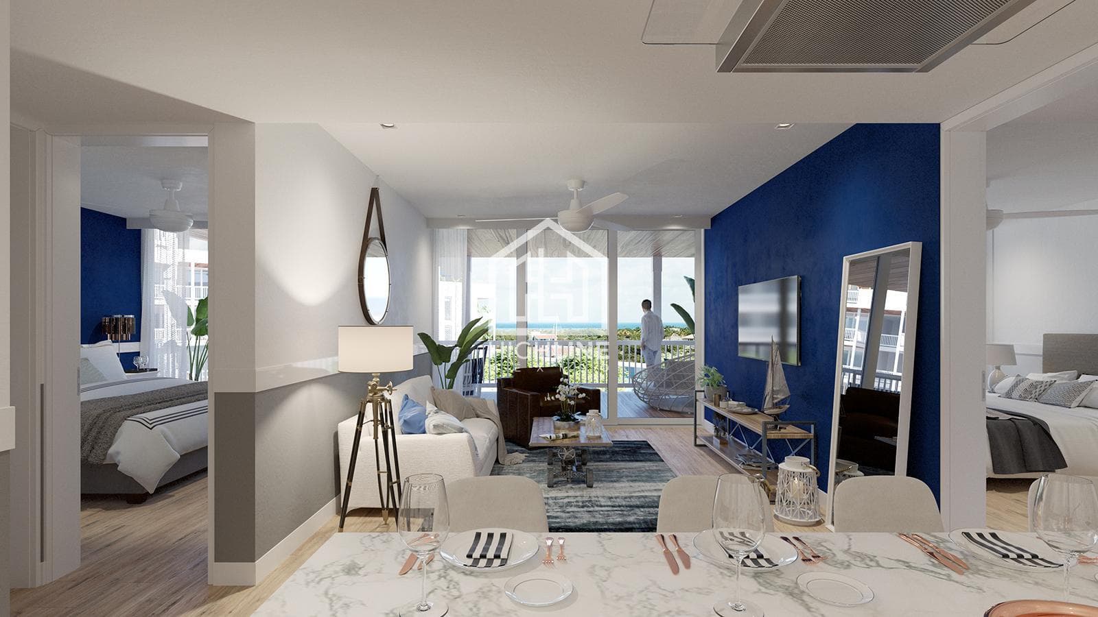 2-Bedroom Penthouse with Access to the Marina and Yacht Club