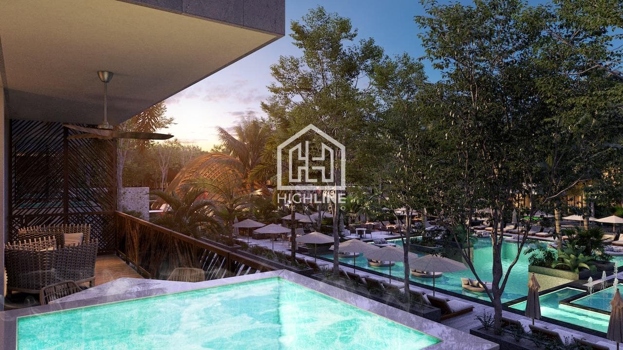 APARTMENT FOR SALE IN TULUM: 1 BEDROOM, POOL, GYM, YOGA, NEAR THE BEACH, PET-FRIENDLY
