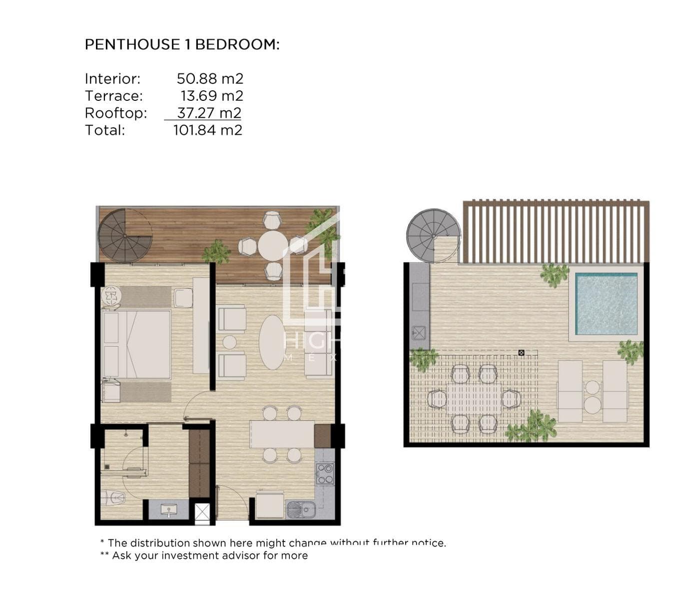 APARTMENT FOR SALE IN TULUM: 1 BEDROOM, POOL, GYM, YOGA, NEAR THE BEACH, PET-FRIENDLY