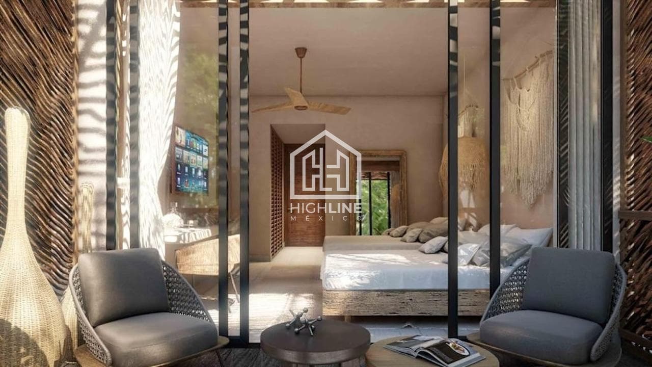 APARTMENT FOR SALE IN TULUM: 1 BEDROOM, POOL, GYM, YOGA, NEAR THE BEACH, PET-FRIENDLY