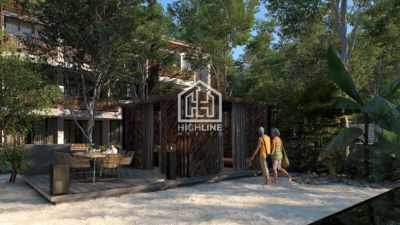 APARTMENT FOR SALE IN TULUM: 1 BEDROOM, POOL, GYM, YOGA, NEAR THE BEACH, PET-FRIENDLY