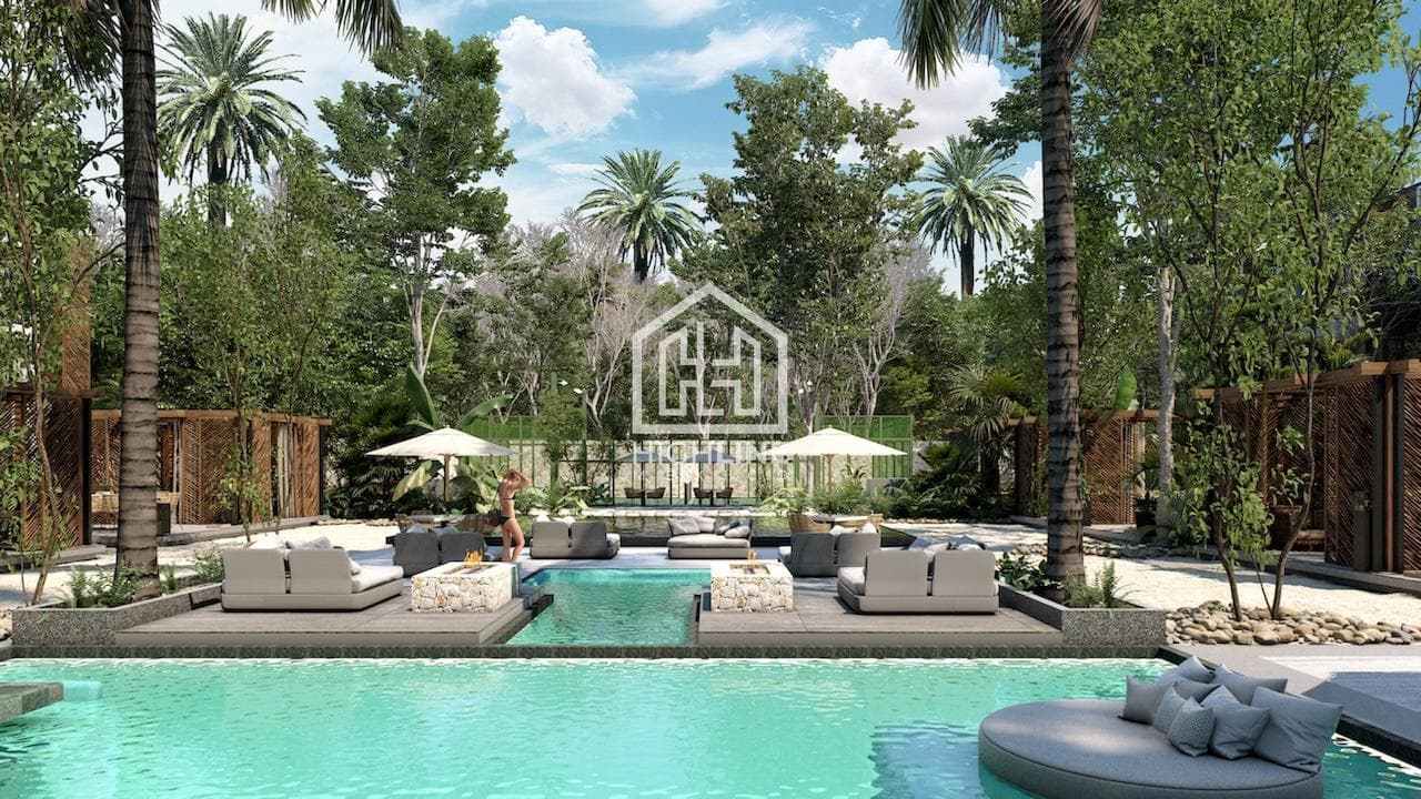 APARTMENT FOR SALE IN TULUM: 1 BEDROOM, POOL, GYM, YOGA, NEAR THE BEACH, PET-FRIENDLY