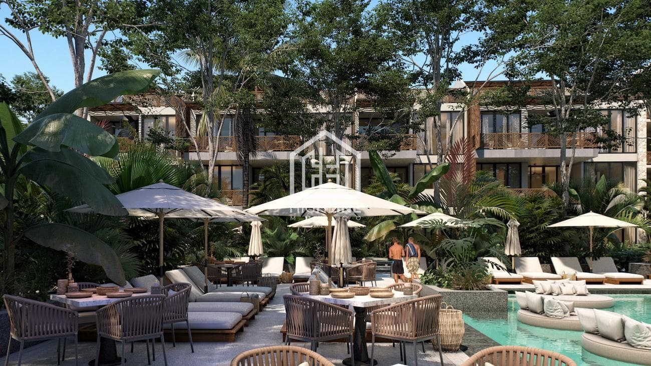 APARTMENT FOR SALE IN TULUM: 1 BEDROOM, POOL, GYM, YOGA, NEAR THE BEACH, PET-FRIENDLY