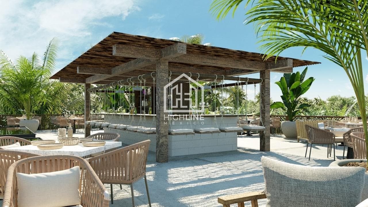 APARTMENT FOR SALE IN TULUM: 1 BEDROOM, POOL, GYM, YOGA, NEAR THE BEACH, PET-FRIENDLY
