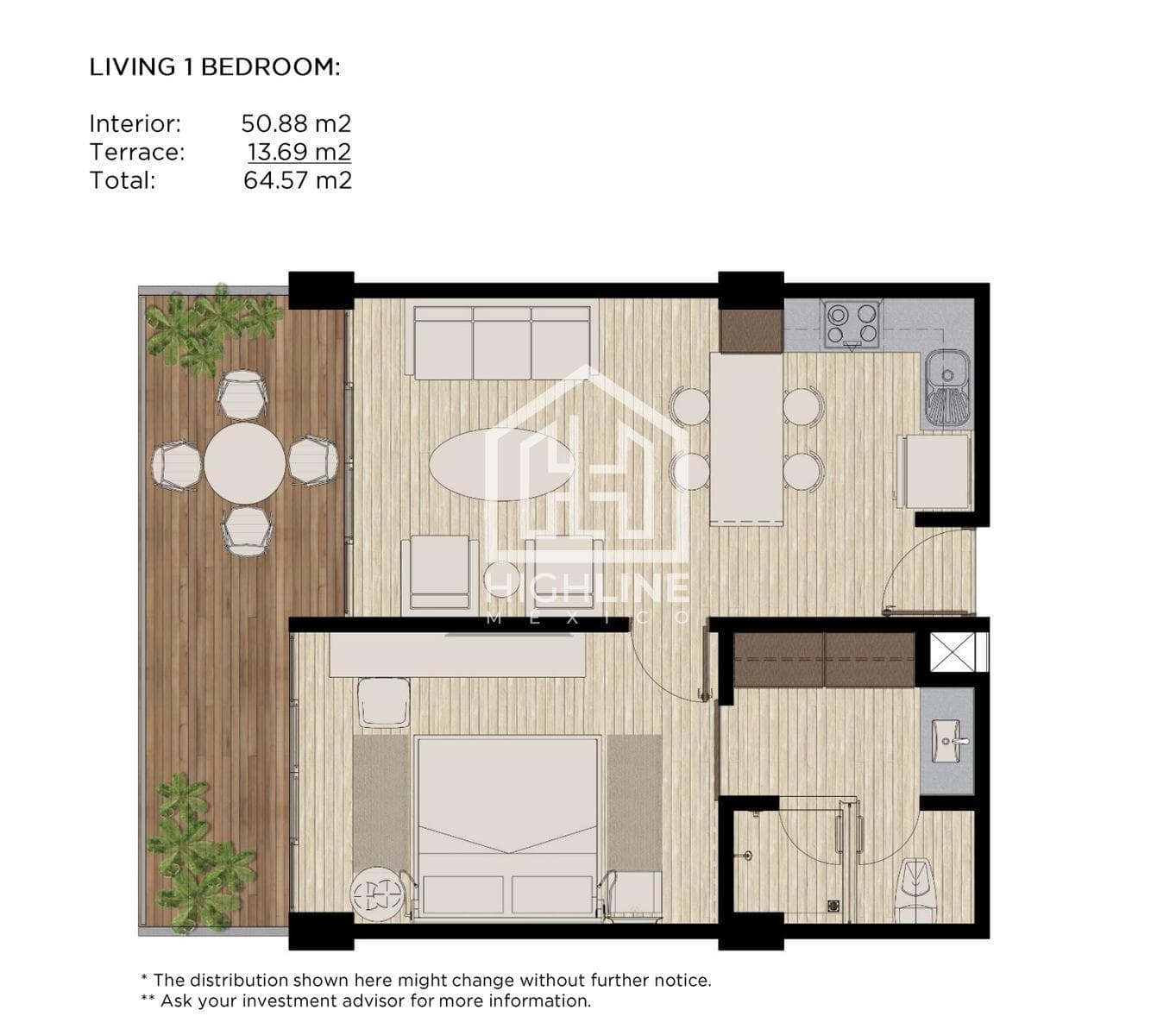 APARTMENT FOR SALE IN TULUM: 1 BEDROOM, POOL, GYM, YOGA, NEAR THE BEACH, PET-FRIENDLY