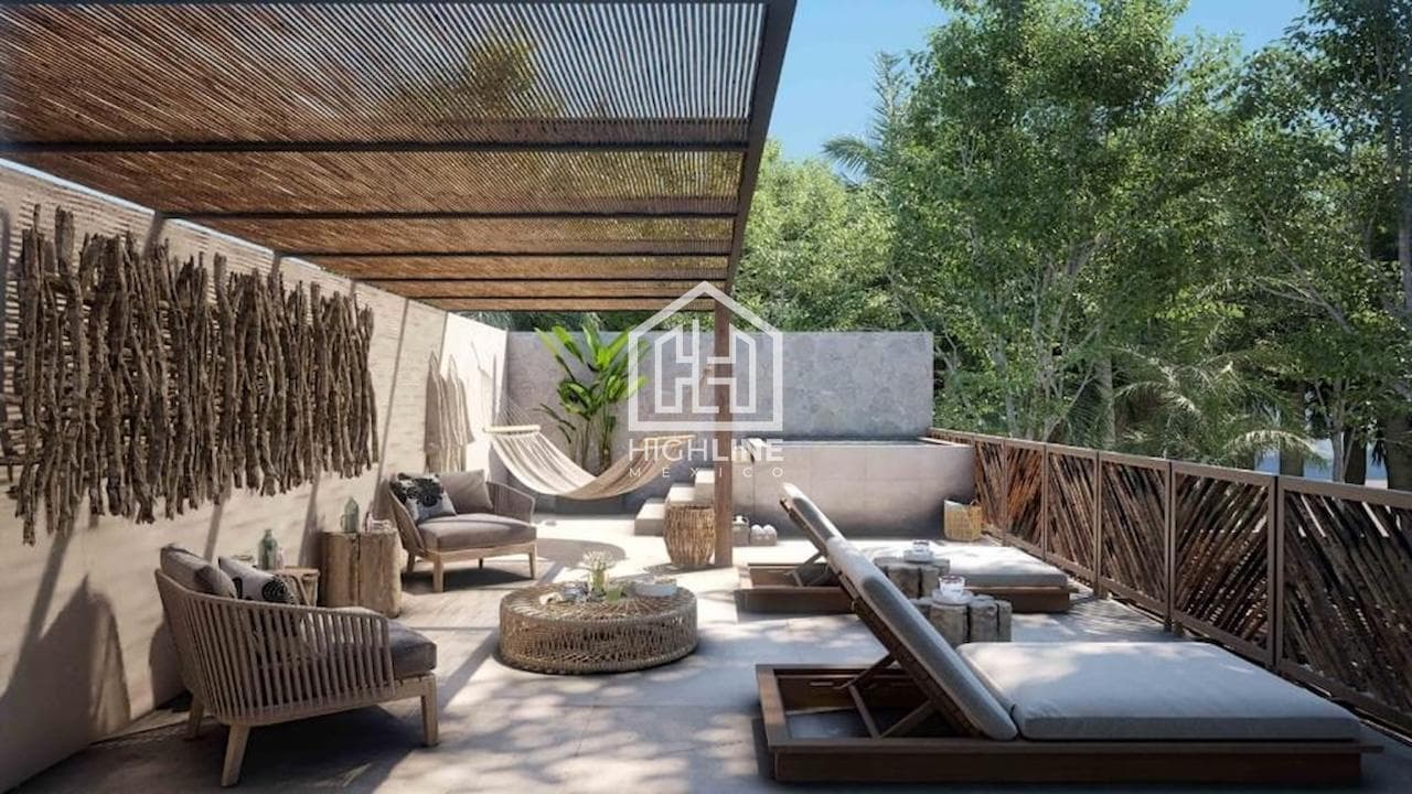 APARTMENT FOR SALE IN TULUM: 1 BEDROOM, POOL, GYM, YOGA, NEAR THE BEACH, PET-FRIENDLY