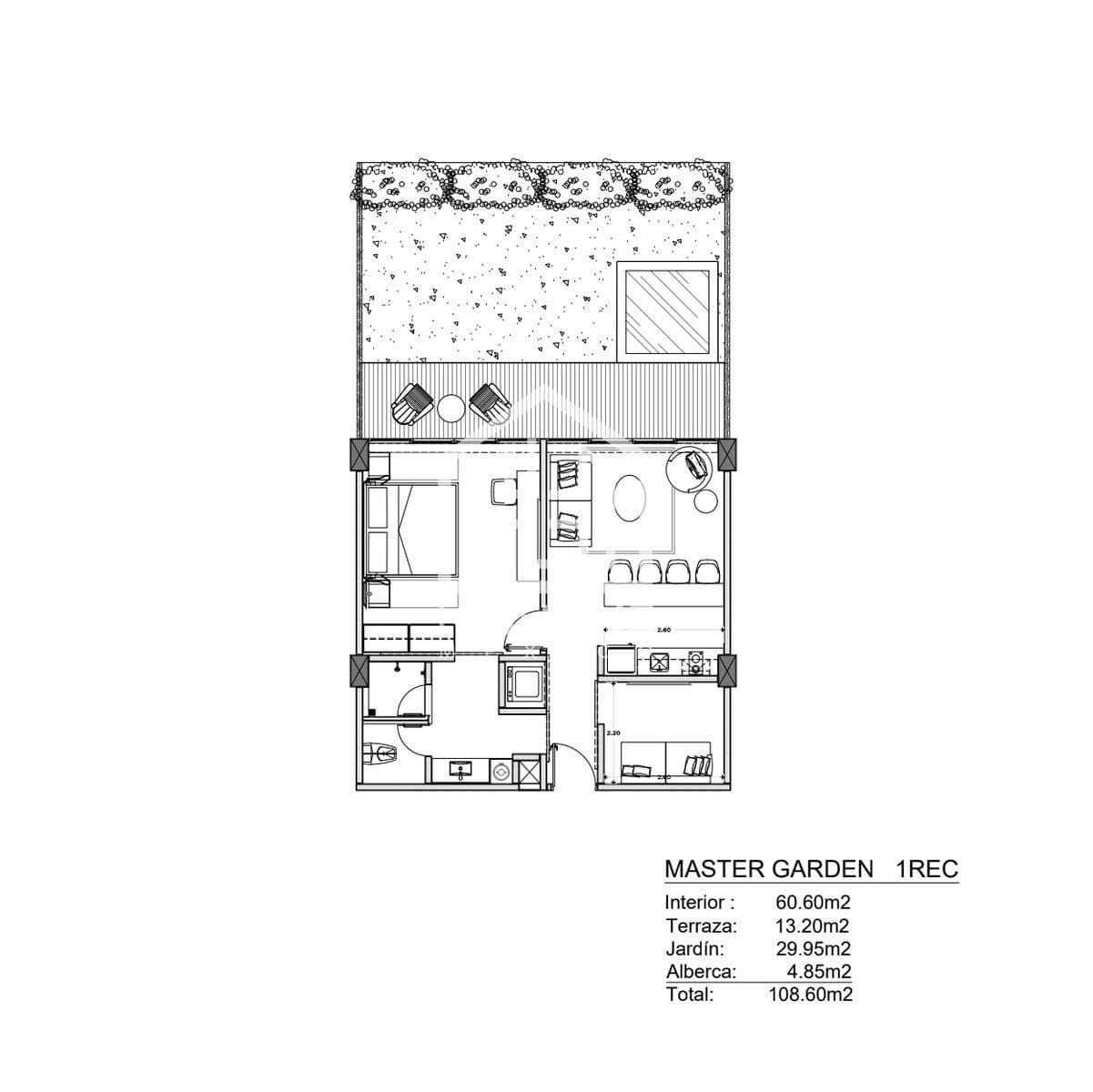 APARTMENT FOR SALE IN TULUM: 1 BEDROOM, POOL, GYM, YOGA, NEAR THE BEACH, PET-FRIENDLY