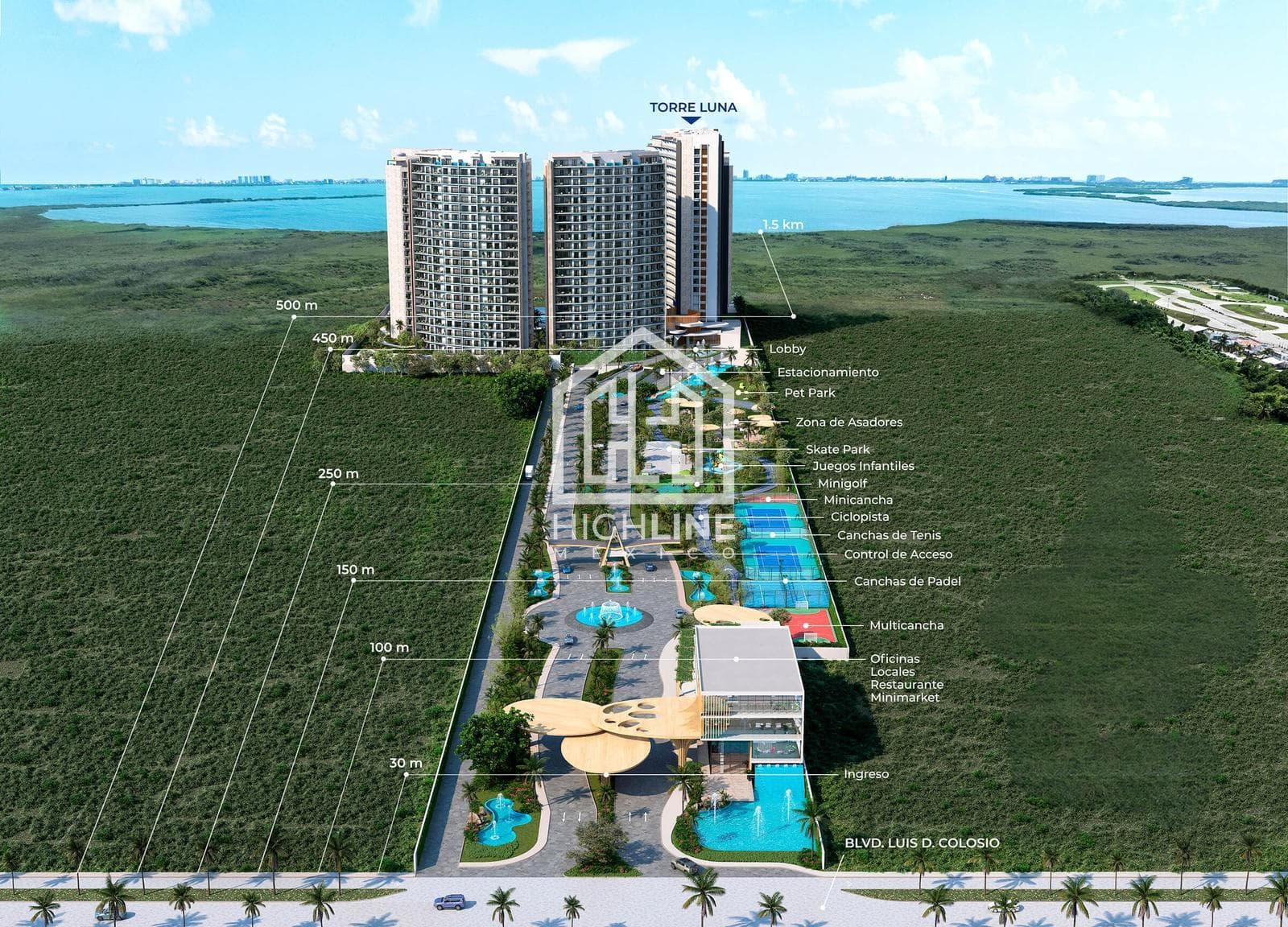 Penthouse for Sale in Cancún: 3 Bedrooms, Private Pool, and Panoramic View of Nichupte Lagoon