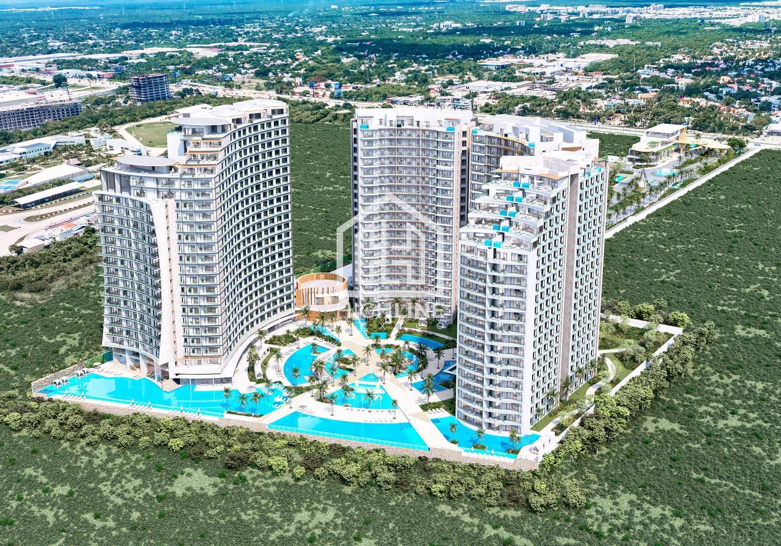 Penthouse for Sale in Cancún: 3 Bedrooms, Private Pool, and Panoramic View of Nichupte Lagoon