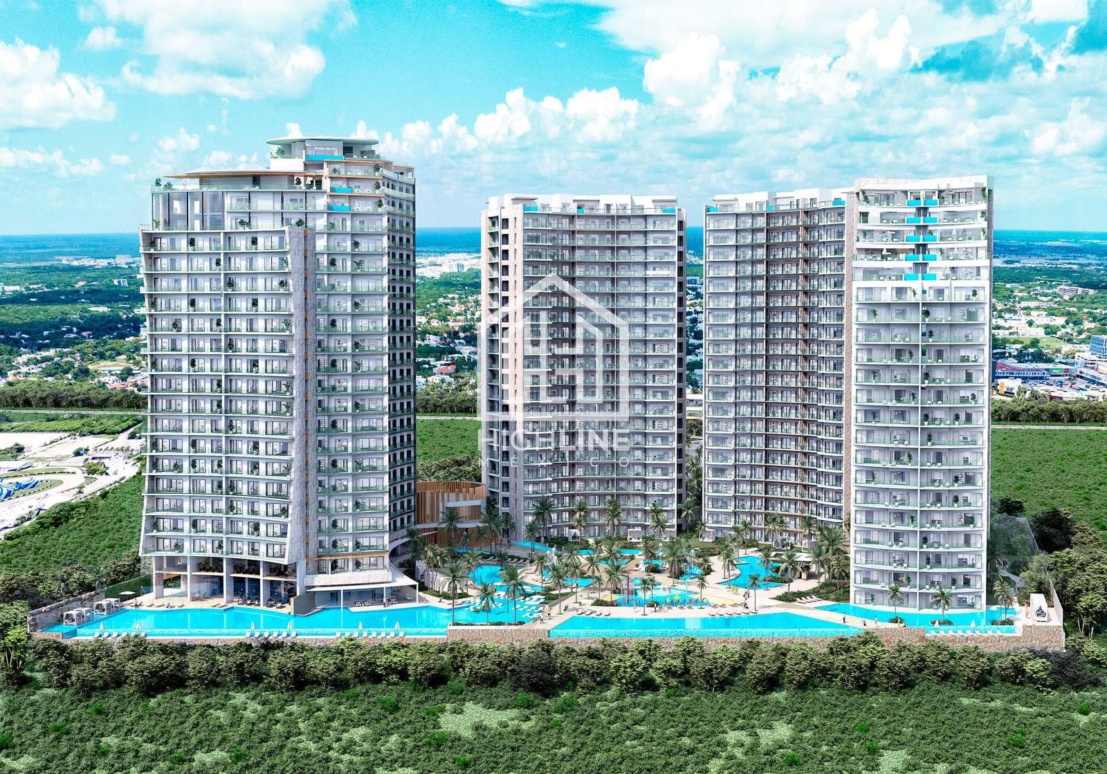 Penthouse for Sale in Cancún: 3 Bedrooms, Private Pool, and Panoramic View of Nichupte Lagoon