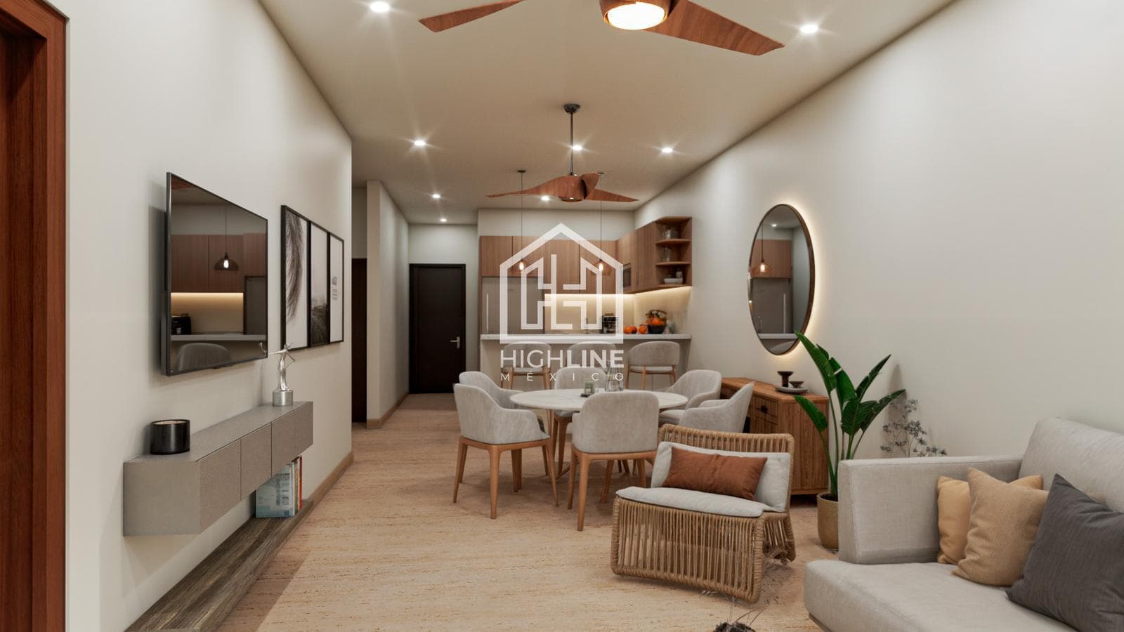 3-BEDROOM APARTMENT / PRE-SALE / FULLY FURNISHED / 10 MINUTES FROM THE BEACH / POOL / GYM / SPA.