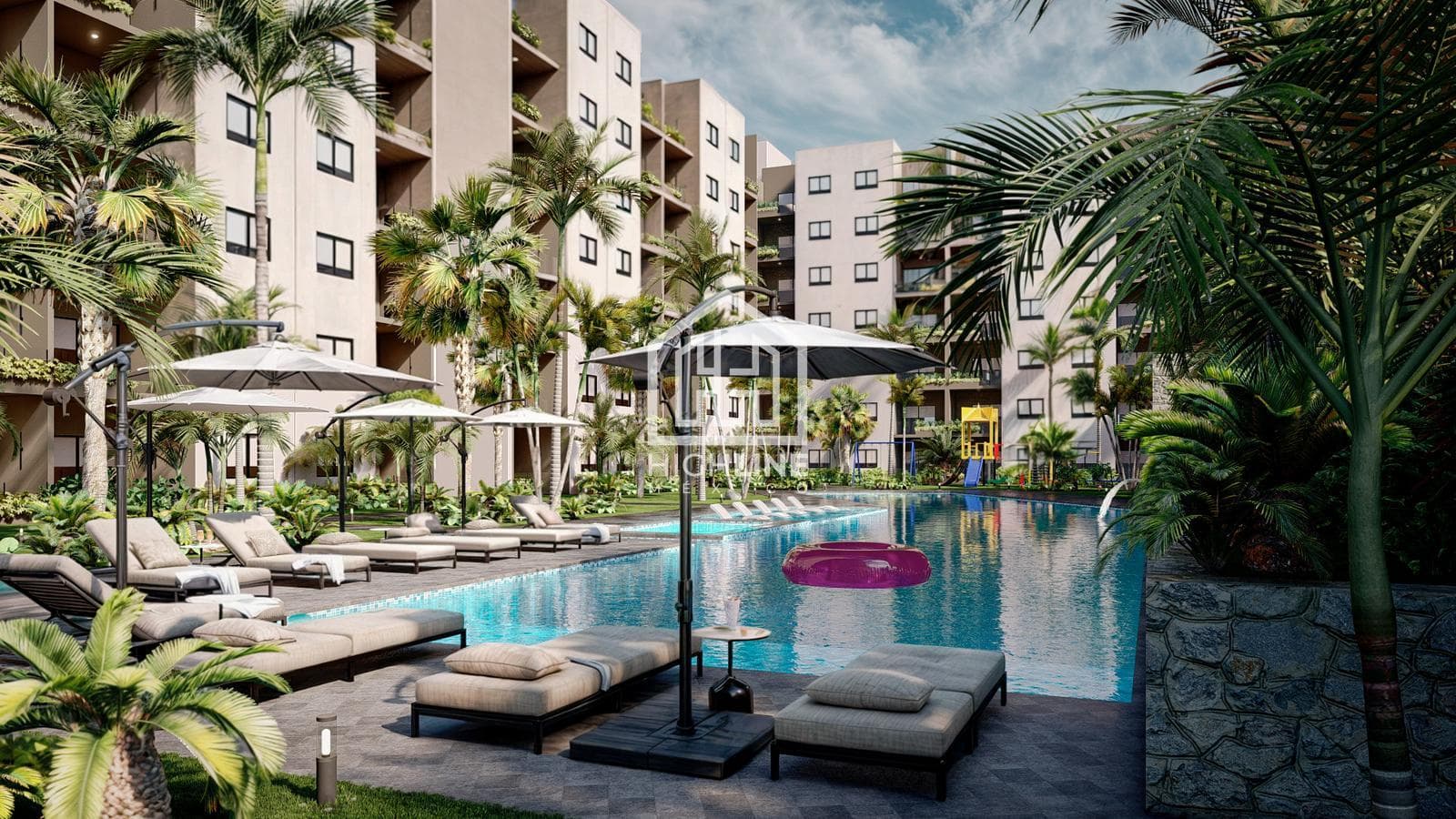 3-BEDROOM APARTMENT / PRE-SALE / FULLY FURNISHED / 10 MINUTES FROM THE BEACH / POOL / GYM / SPA.