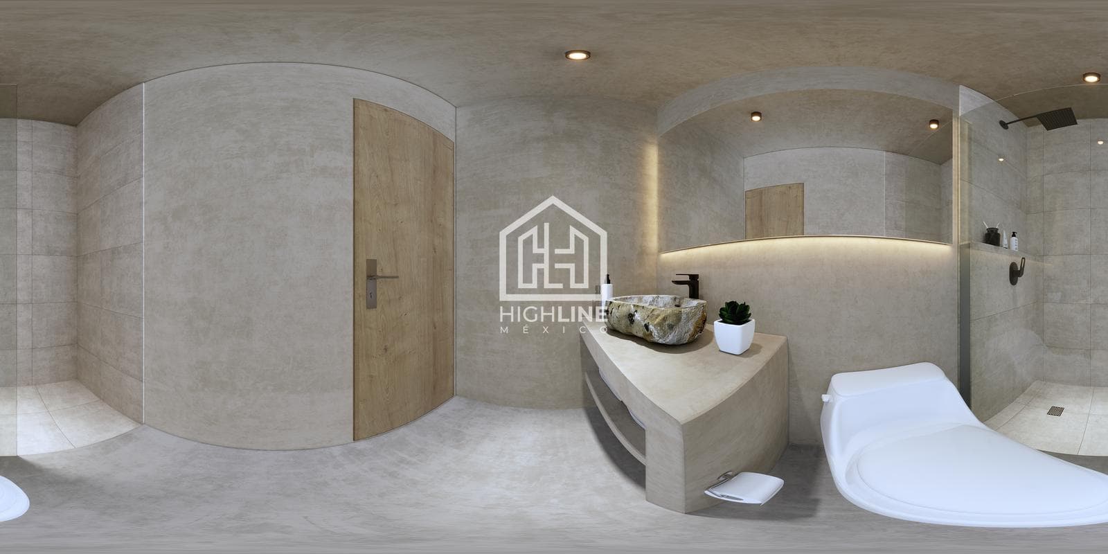 Studio apartment in Cancún, 15-year in-house financing, gym, infinity pool