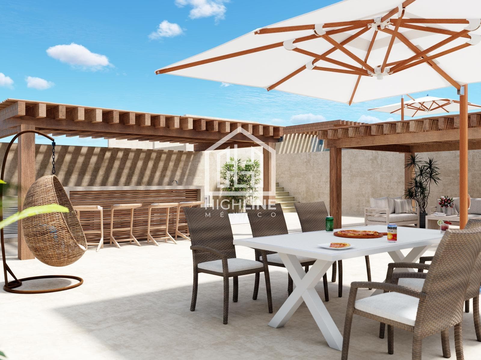 2-Bedroom Apartment in Cancún, Option for 15-Year Monthly Payments, Gym, Infinity Pool
