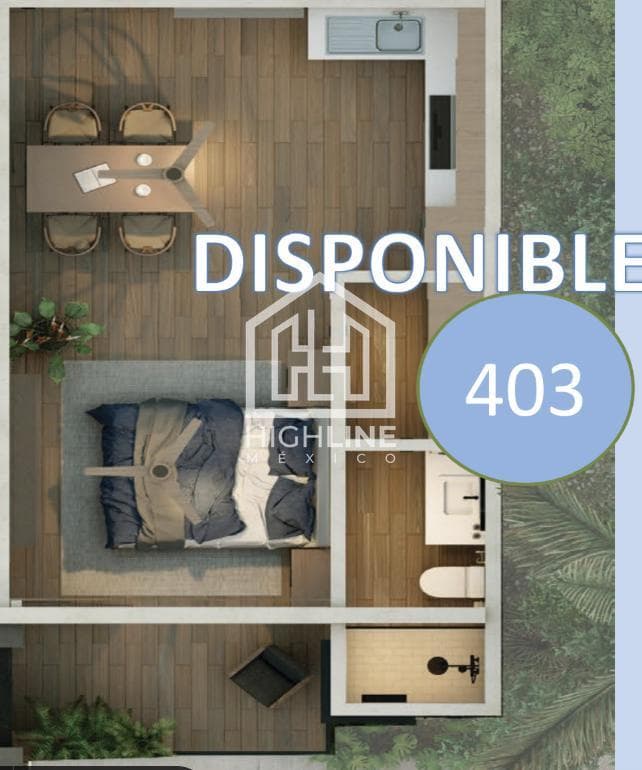 1-BEDROOM STUDIO APARTMENT / FOR SALE / JUST STEPS FROM 5TH AVENUE AND THE OCEAN / ROI.
