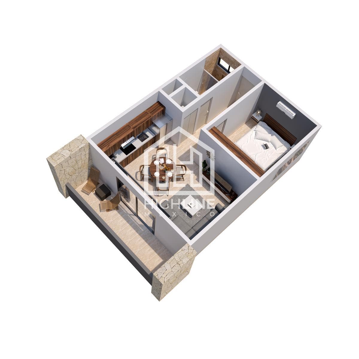 1-BEDROOM APARTMENT / PRE-SALE / TULUM / 10% DISCOUNT / 7 MINUTES FROM THE OCEAN / ROI.