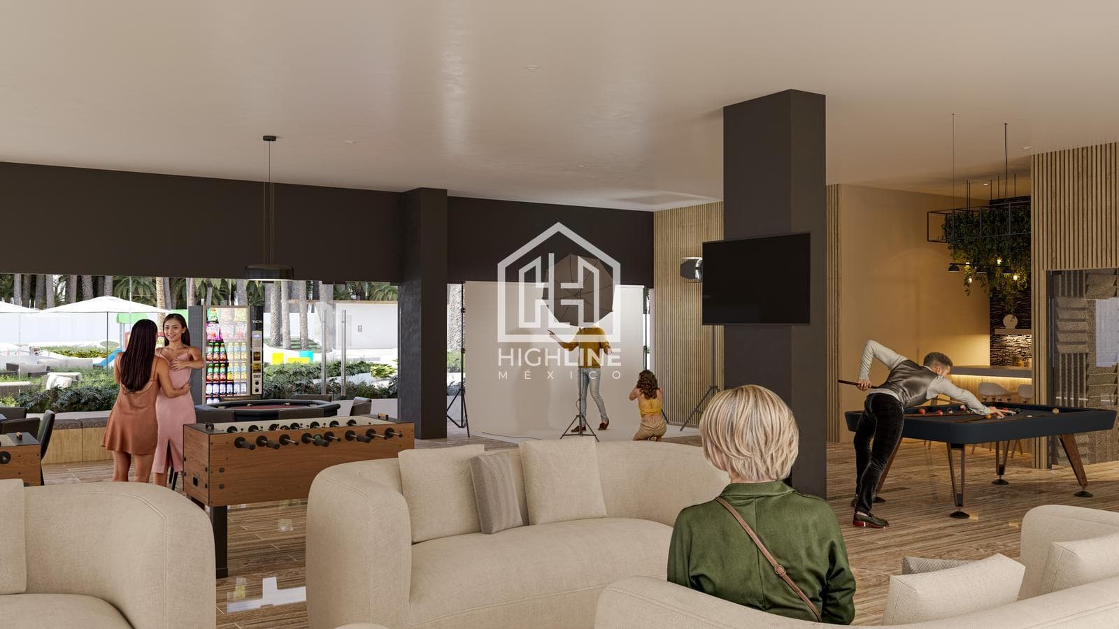1-bedroom apartment for sale in Cancún in an exclusive condominium with a pool and gym