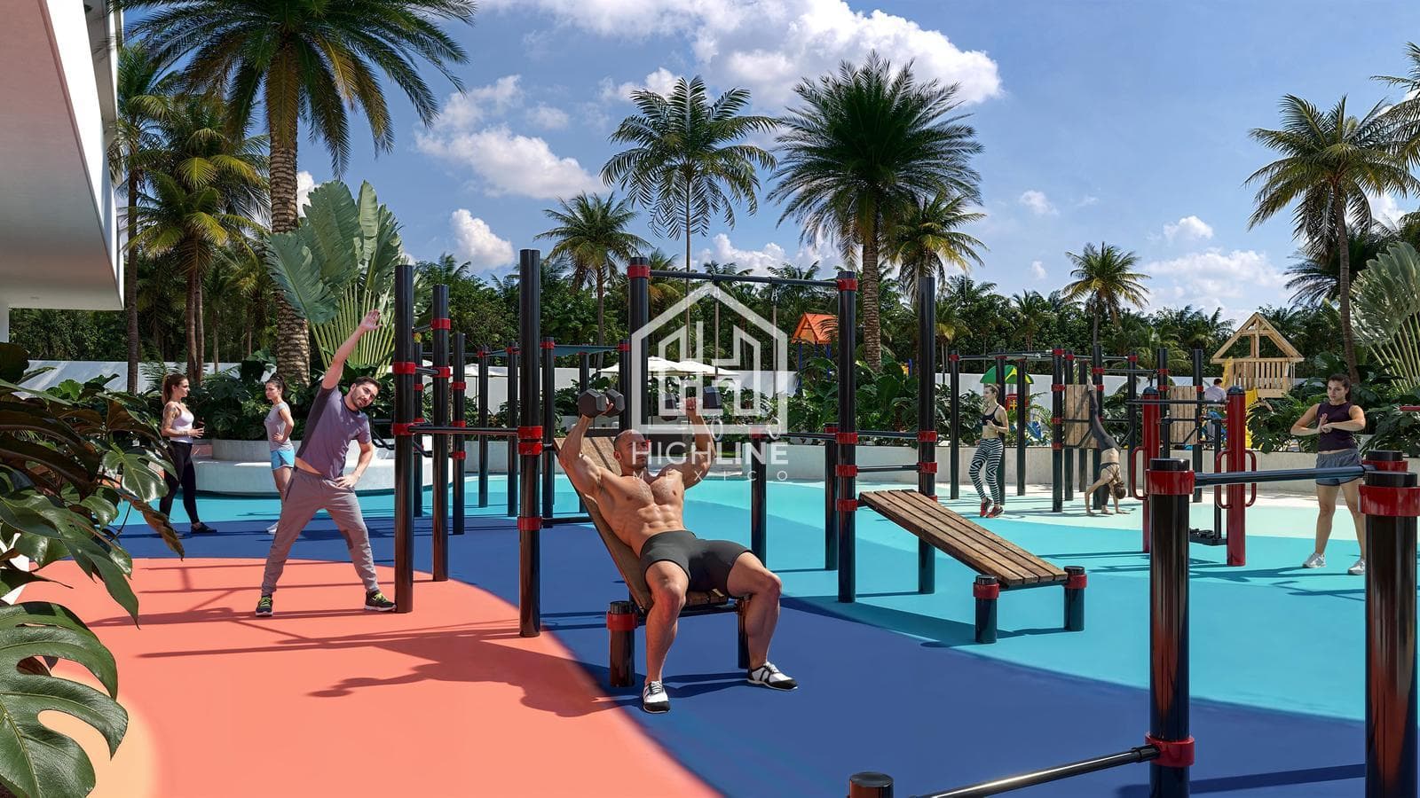 1-bedroom apartment for sale in Cancún in an exclusive condominium with a pool and gym