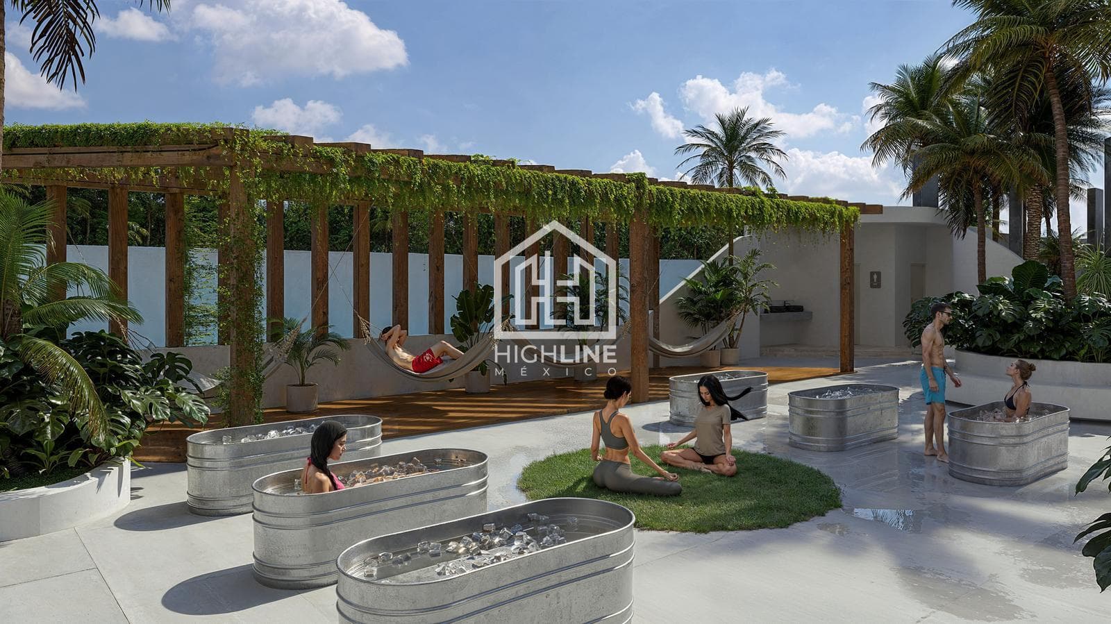 1-bedroom apartment for sale in Cancún in an exclusive condominium with a pool and gym