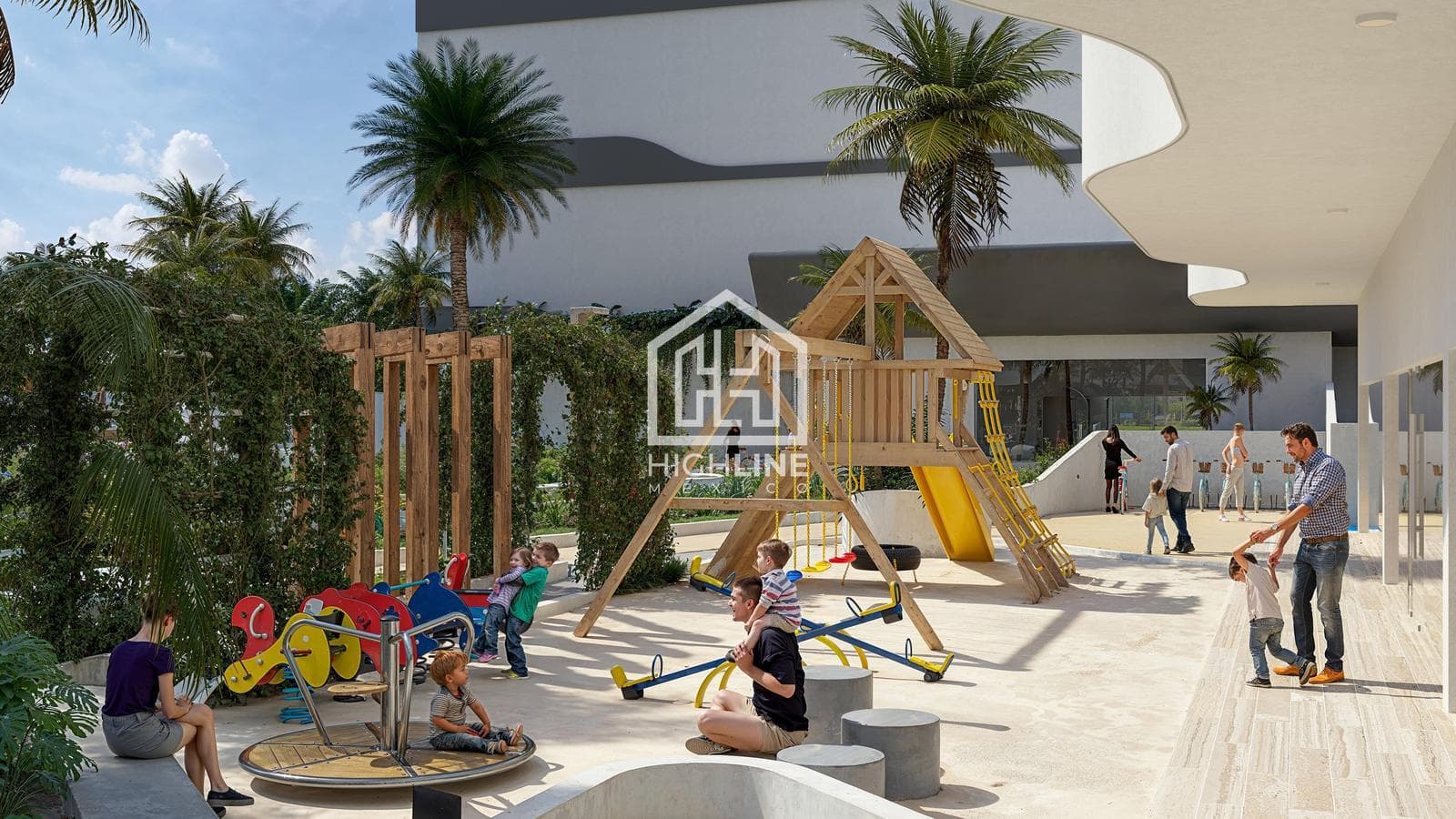 1-bedroom apartment for sale in Cancún in an exclusive condominium with a pool and gym