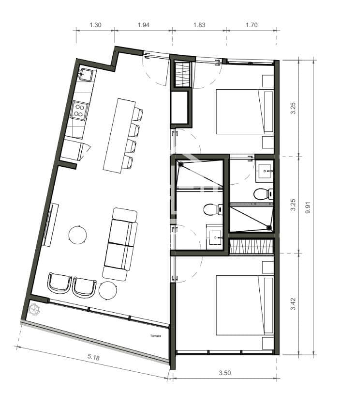 2-BEDROOM APARTMENT / JULY 2025 / 8 MINUTES FROM THE BEACH / FINANCING AVAILABLE UPON DELIVERY.