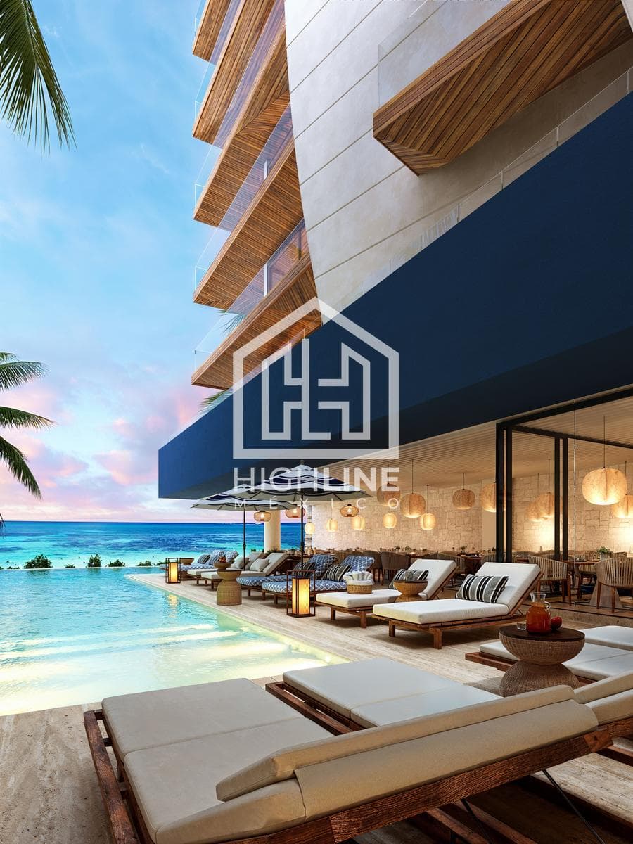 3-BEDROOM OCEANFRONT APARTMENT / PRE-SALE / PLAYA DEL CARMEN / CAPITAL GAINS / ROI.
