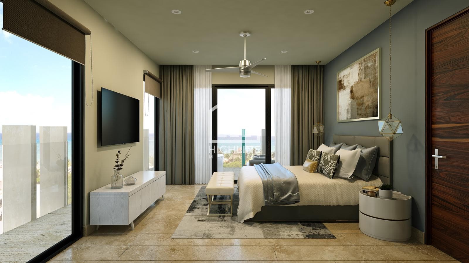 2-BEDROOM APARTMENT /FOR SALE/ 2 CALLES DEL MAR / HOTEL-STYLE AMENITIES / ROI / CAPITAL GAINS.