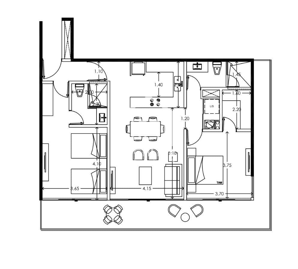 2-BEDROOM APARTMENT /FOR SALE/ 2 CALLES DEL MAR / HOTEL-STYLE AMENITIES / ROI / CAPITAL GAINS.