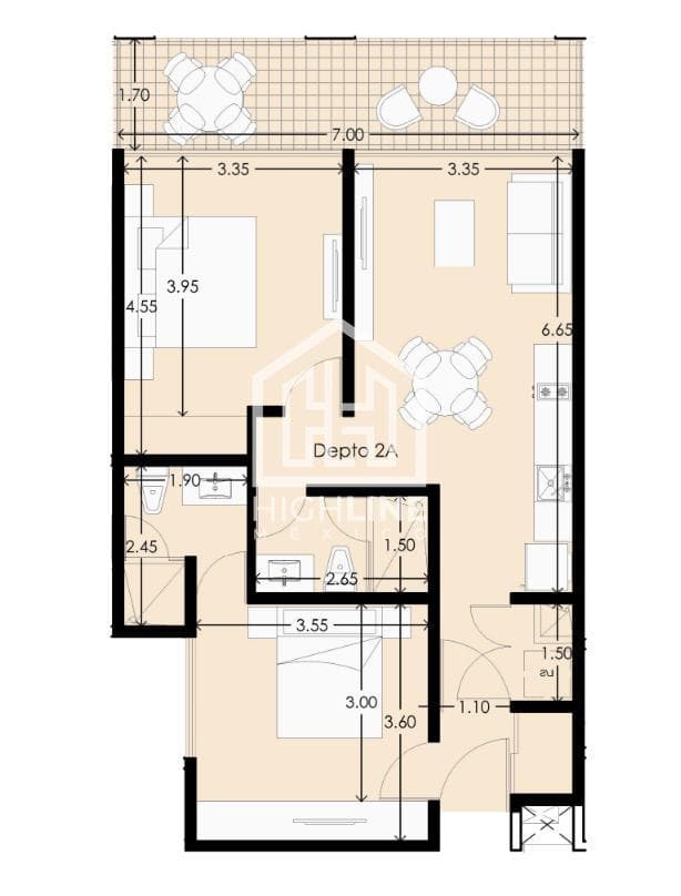 2-BEDROOM APARTMENT / FOR SALE / 2 CALLES DEL MAR / PROMOTIONAL PRICE / ROI / CAPITAL GAINS.