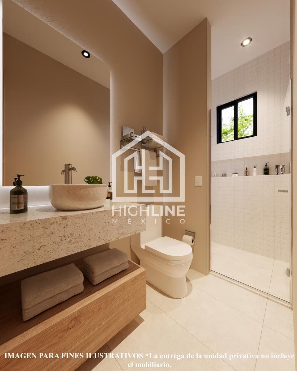 3-Bedroom Apartment in Playa del Carmen, 110 m², with a Private Terrace