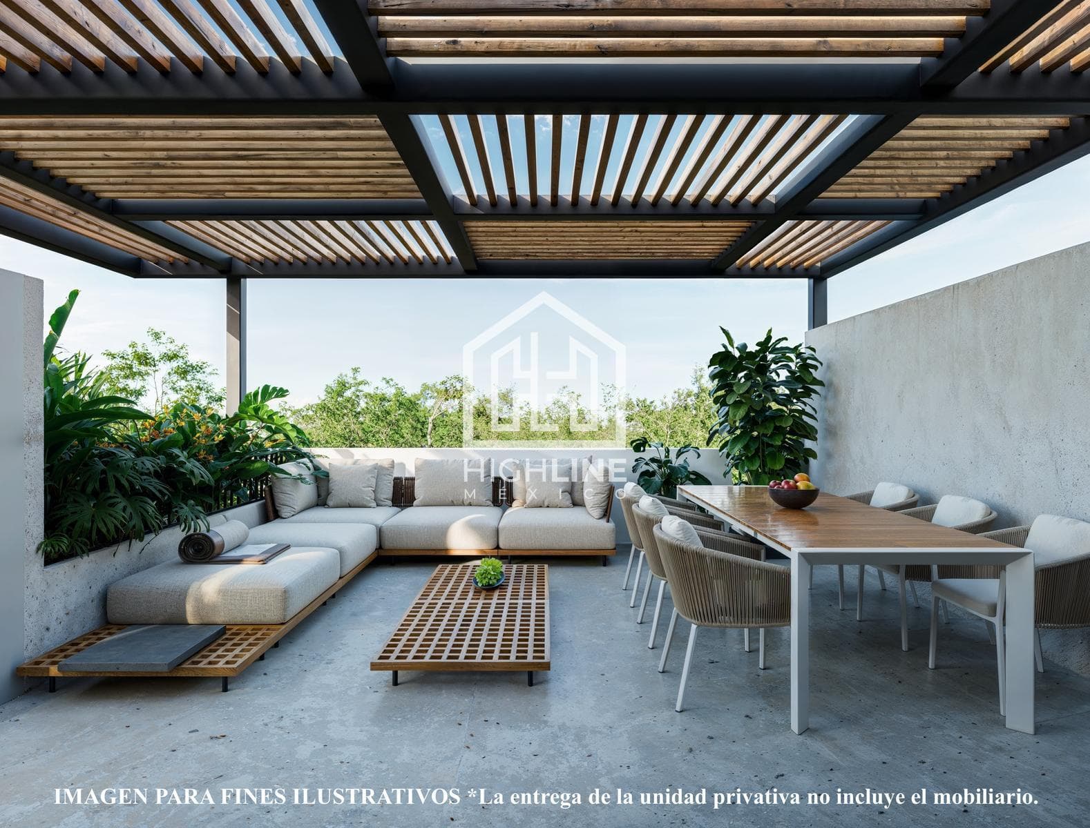 Apartment in Playa del Carmen, 110 m2 with a clubhouse