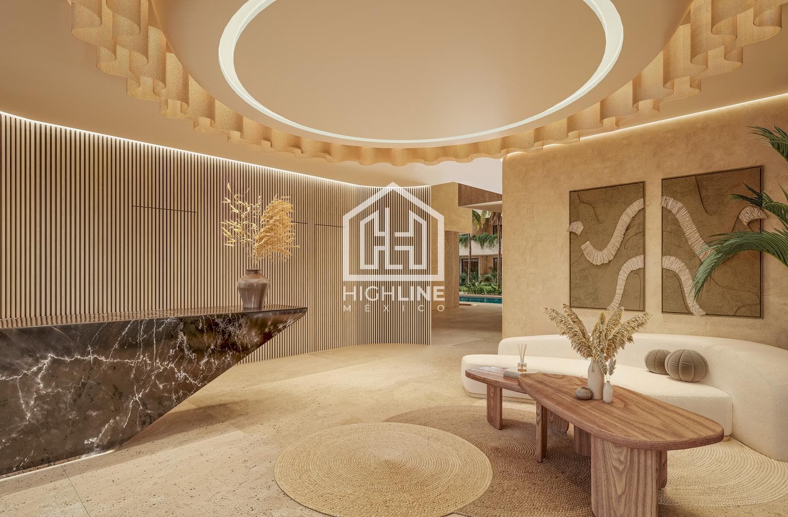 APARTMENT FOR SALE IN TULUM: 1 BEDROOM WITH BAR, SPA, GYM, AND POOL