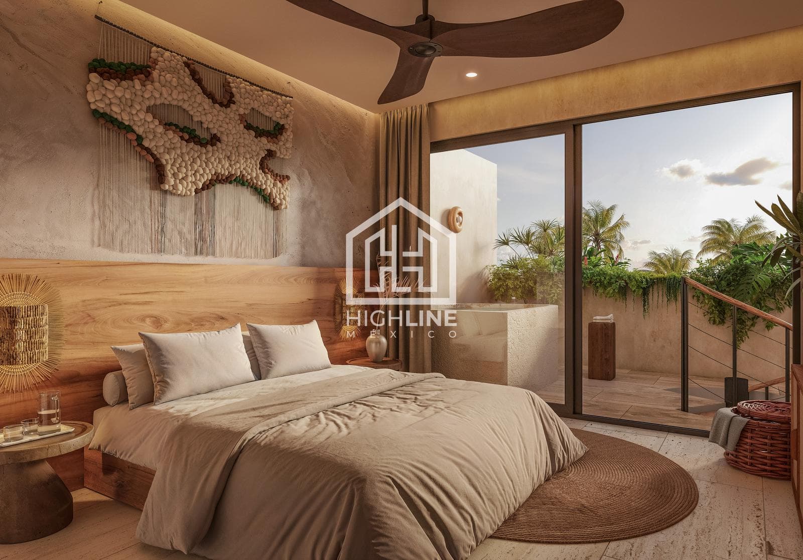 APARTMENT FOR SALE IN TULUM: 1 BEDROOM WITH A LOUNGE AREA, LOBBY, AND RESTAURANTS