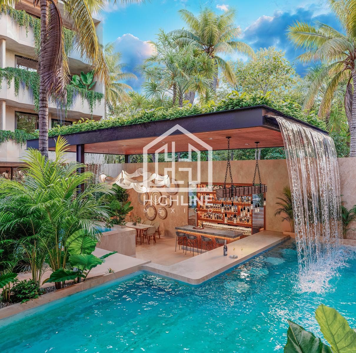 APARTMENT FOR SALE IN TULUM: 2 BEDROOMS WITH A RELAXATION AREA, SPA, GYM, POOL, AND BAR, LOCATED IN AN AREA WITH HIGH APPRECIATION POTENTIAL