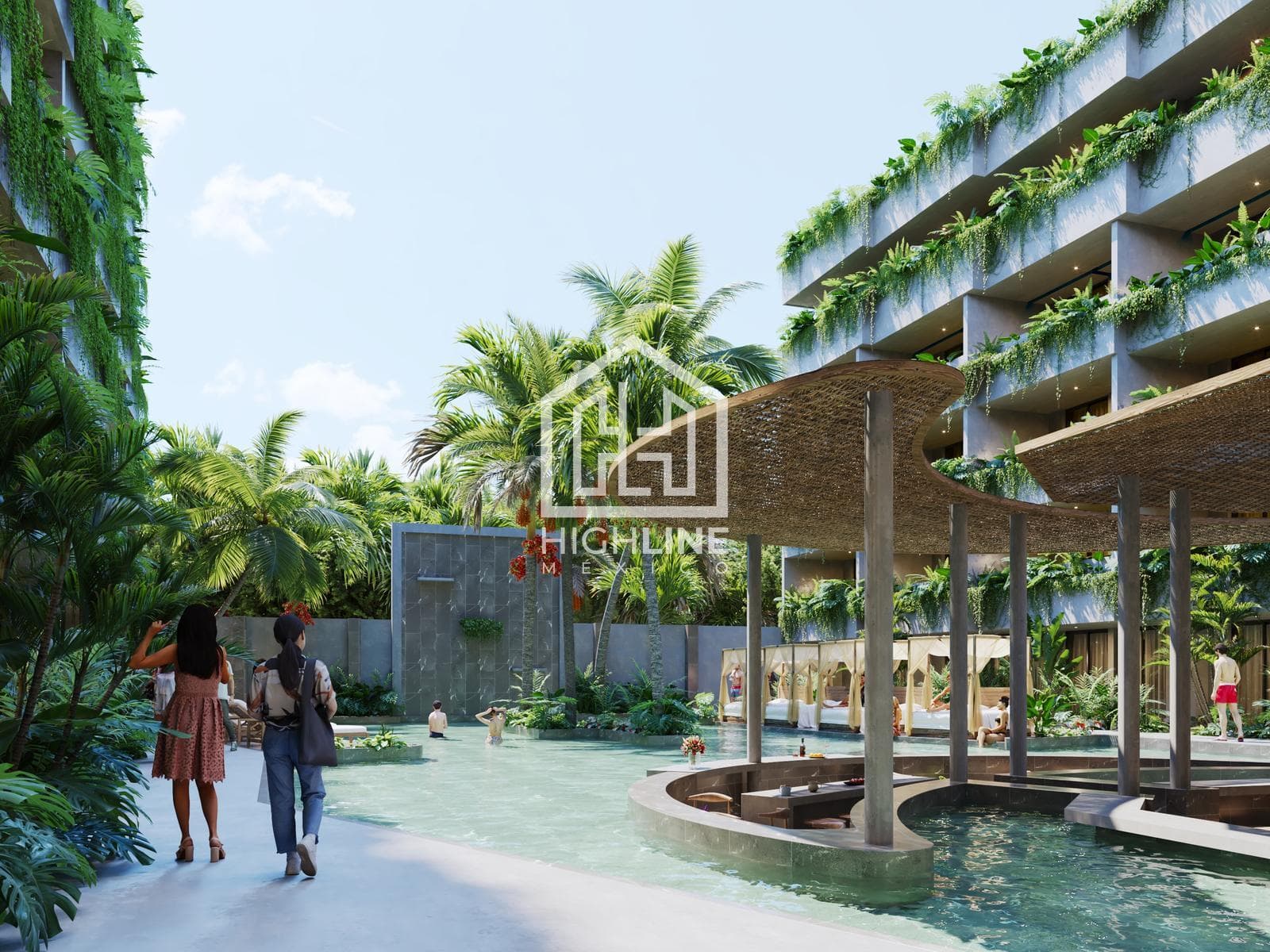 APARTMENT FOR SALE IN TULUM: 2 BEDROOMS WITH SPA, GYM, YOGA STUDIO, AND POOL