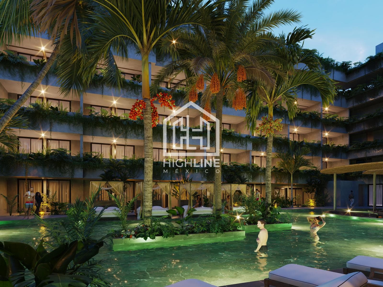 APARTMENT FOR SALE IN TULUM: 2 BEDROOMS WITH SPA, GYM, YOGA STUDIO, AND POOL