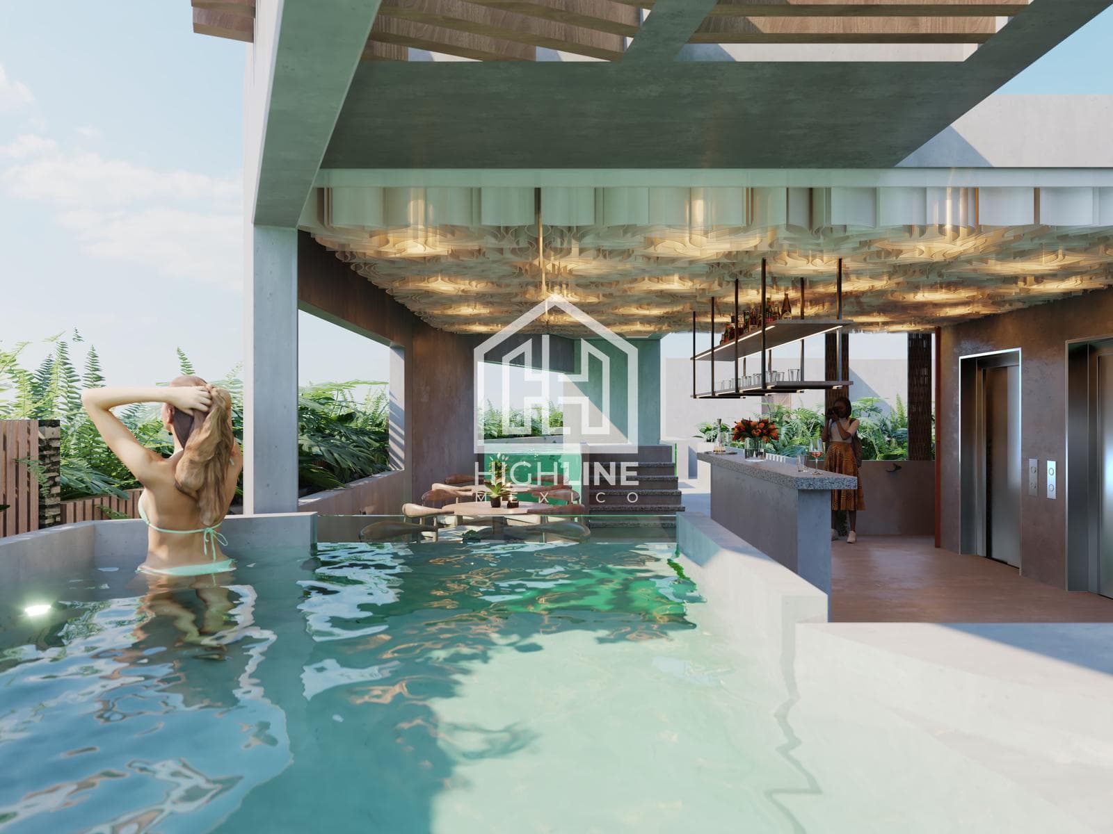 APARTMENT FOR SALE IN TULUM: 2 BEDROOMS WITH SPA, GYM, YOGA STUDIO, AND POOL