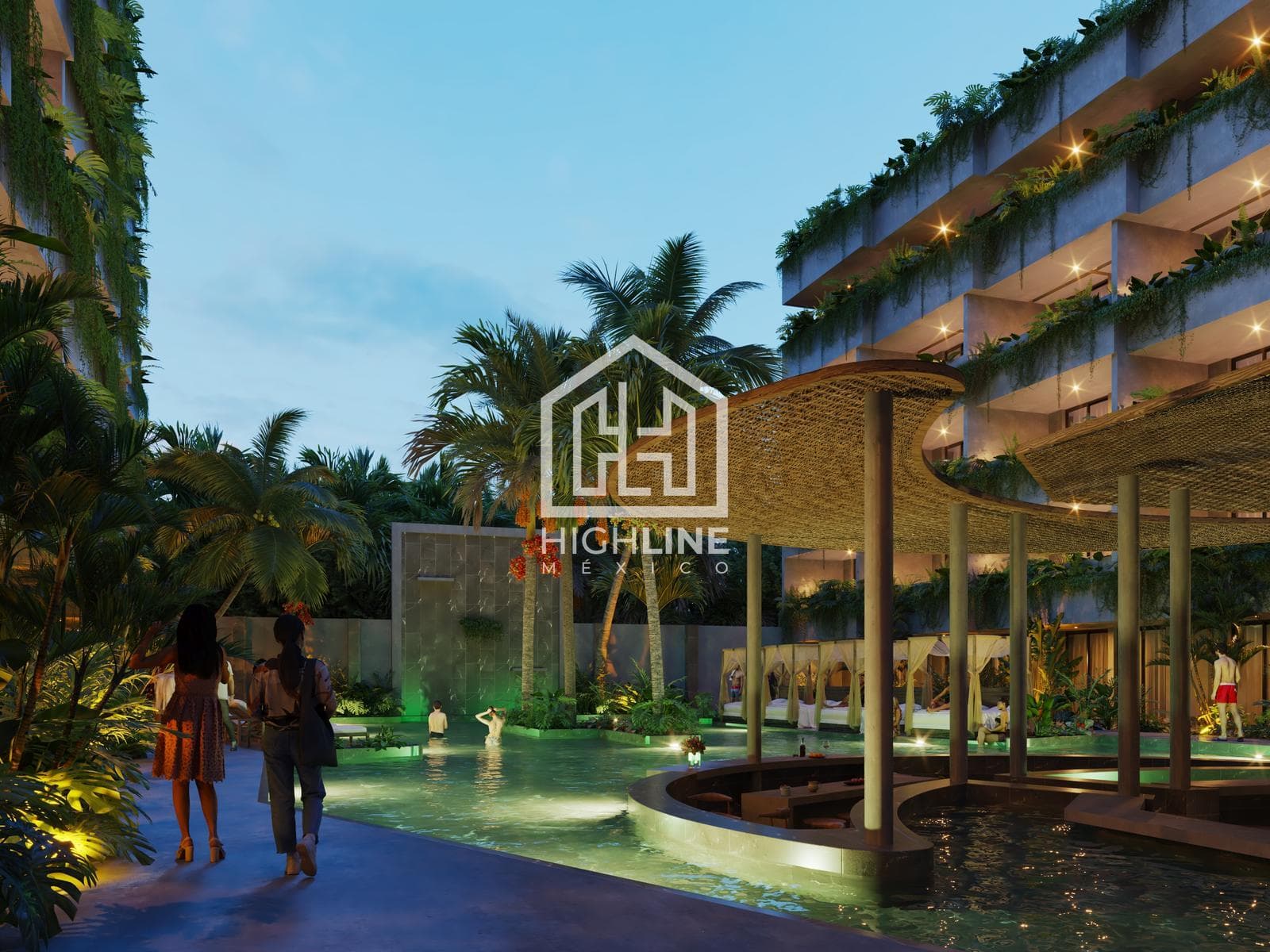 APARTMENT FOR SALE IN TULUM: 2 BEDROOMS WITH SPA, GYM, YOGA STUDIO, AND POOL