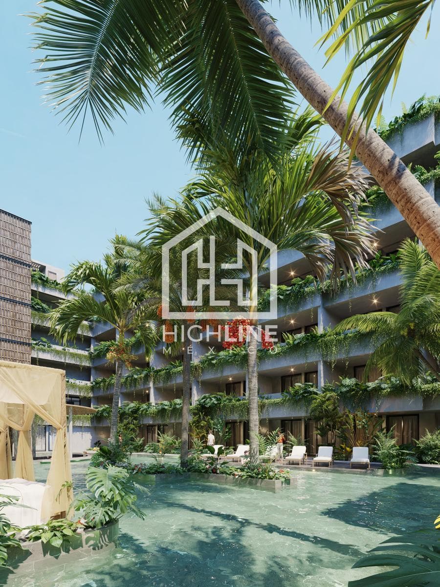 APARTMENT FOR SALE IN TULUM: 2 BEDROOMS WITH A POOL, YOGA AREA, AND SPA
