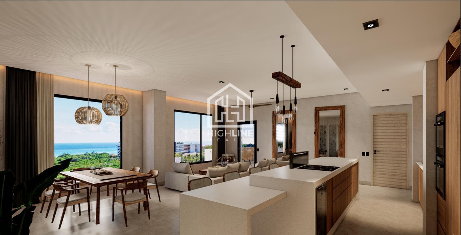 3-Bedroom Condo for Sale in Playa del Carmen, Just a Few Meters from the Beach | Pool and Coworking Space