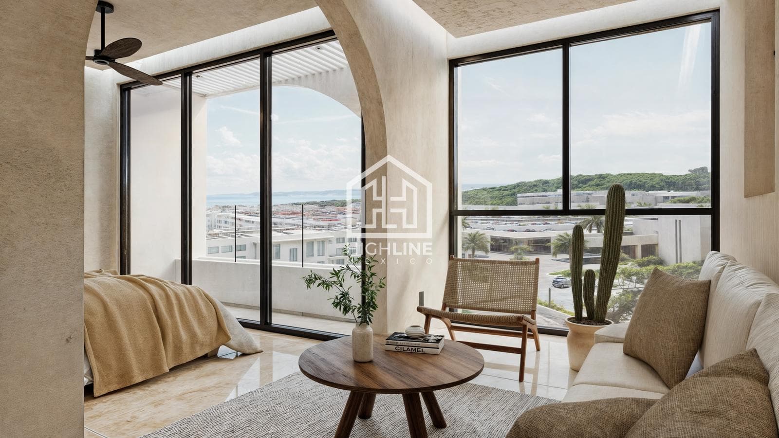 Apartment for SALE, Playa del Carmen, 2 bedrooms, on 5th Avenue, ocean views