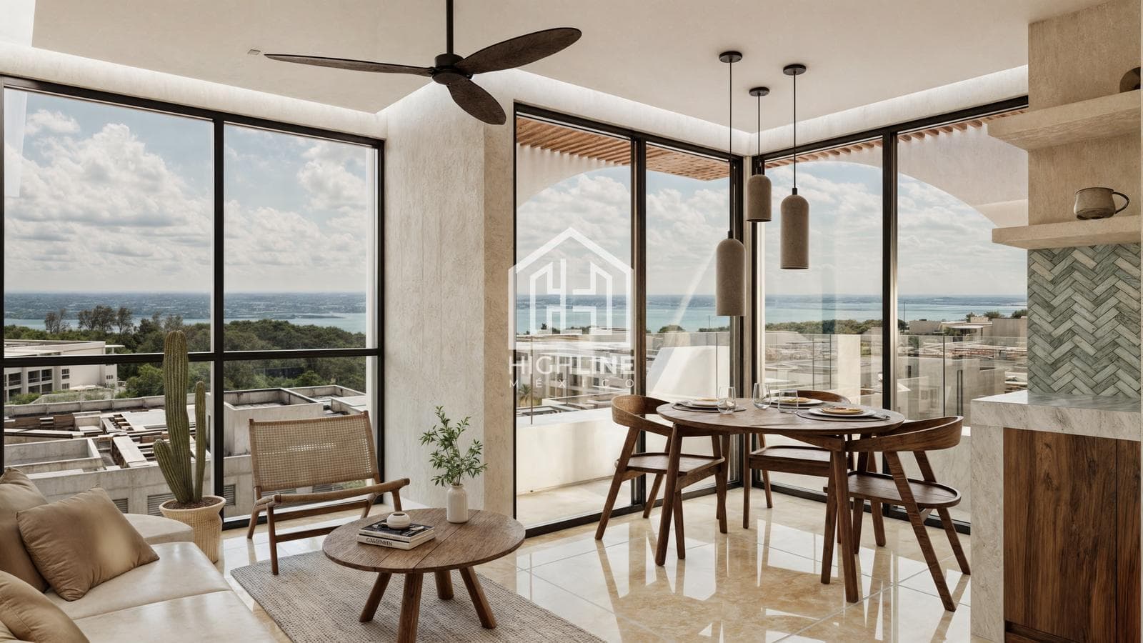 Studio Apartment for SALE in Playa del Carmen, on 5th Avenue, with ocean views