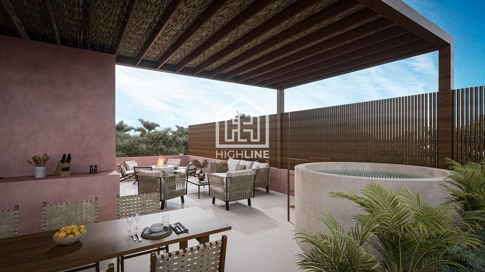 2-BEDROOM APARTMENT / GARDEN / FOR SALE / COZUMEL / STEPS FROM THE BEACH / CAPITAL GAINS / ROI