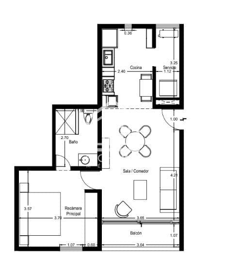 1-BEDROOM APARTMENT / FOR SALE / IMMEDIATE OCCUPANCY / ROI / 10 MINUTES FROM THE AIRPORT.