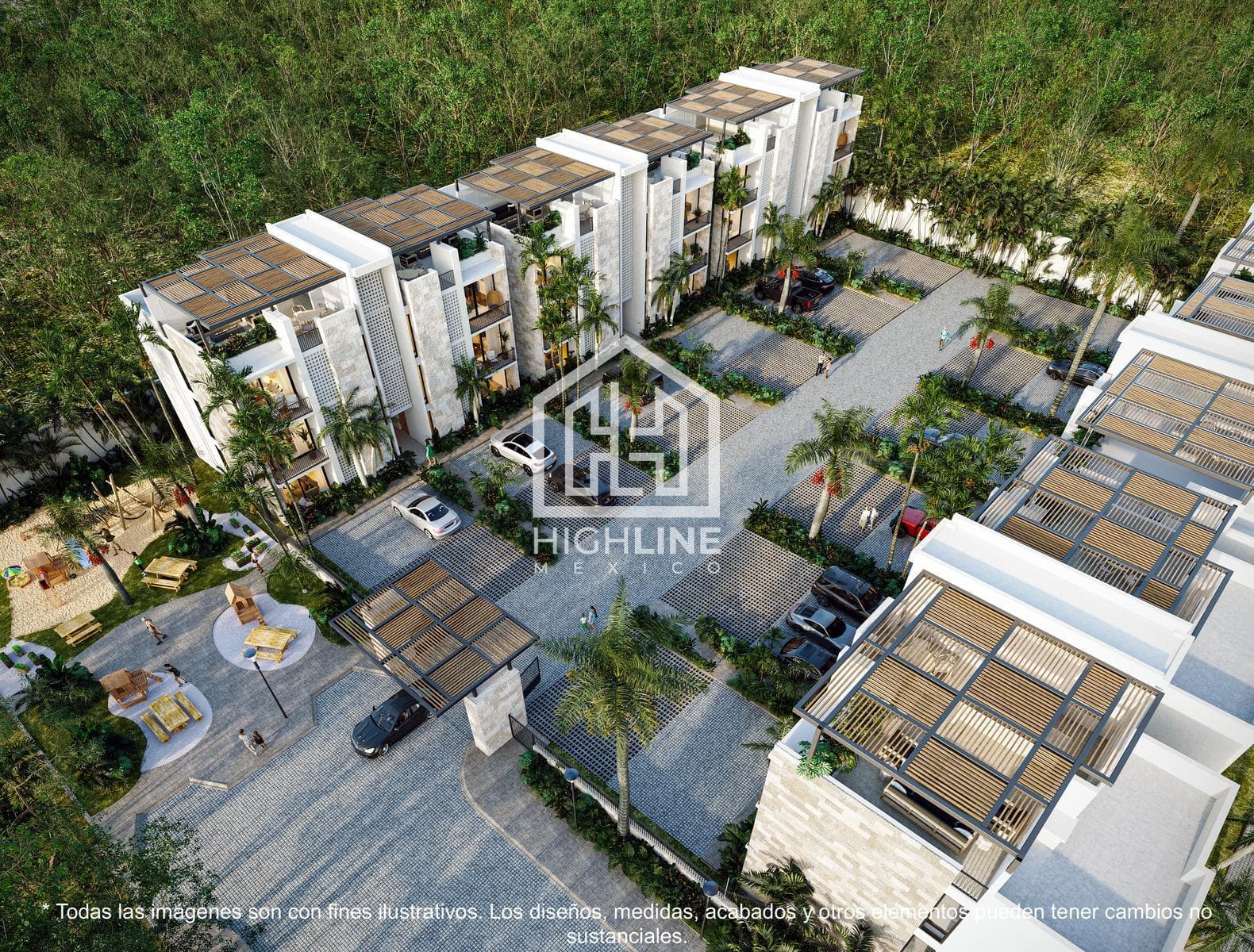 3-BEDROOM APARTMENT / PRE-SALE / PLAYA DEL CARMEN / 10 MINUTES FROM THE BEACH / PADEL.
