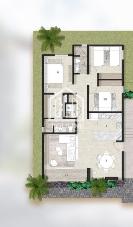 3-BEDROOM APARTMENT / PRE-SALE / PLAYA DEL CARMEN / 10 MINUTES FROM THE BEACH / PADEL.